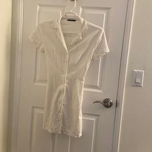 White brandy Melville button down dress